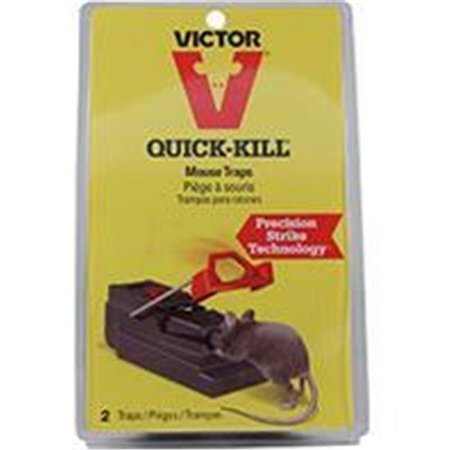 WOODSTREAM VICTOR RODNT D Woodstream Victor Rodnt D-Victor Quick-kill Mouse Trap- Black-red 2 Pack M140S 683685